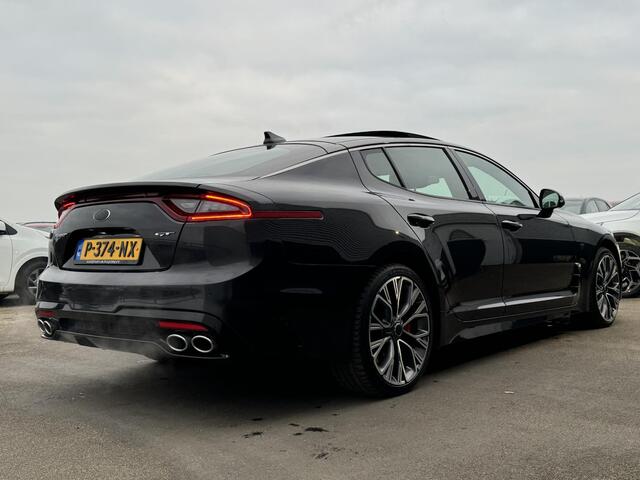 KIA Stinger 3.3 V6 T-GDI AWD GT 370 PK, Schuif/kanteldak, Lederen bekleding, 360" Camera, BTW-auto, Onderhoudshistorie! Stoelkoeling & Verwarming, Stuurwiel verwarmd, Dodehoekdetectie
