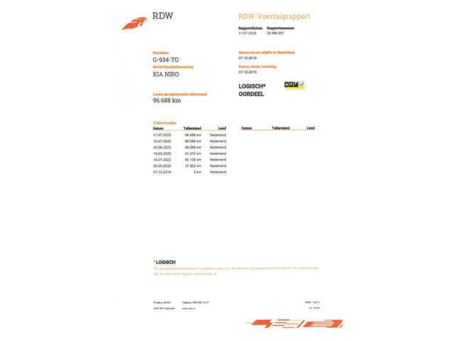 KIA e-Niro ExecutiveLine 64 kWh (204 PK) 1e-Eig. & Dealer-Onderh. BOVAG-Garantie. NL-Auto.