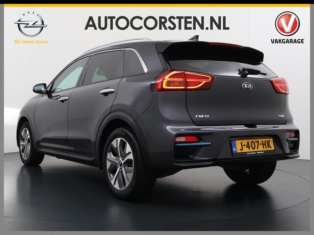 KIA e-Niro 64kWh Leer+Elek.Stoel+Memory+Gekoeld Warmtepomp ExecutiveLine JBL®-Hifi Adap.Cruise Camera Navi Ecc Pdc Stoelverwarming-Koeling SOH 100% Stuurverwarming Keyless Blind Spot Lane Assist Led Lmv 17" 1e Eigenaar Origineel Nederlandse Auto ¤ 48.000,- nieuw