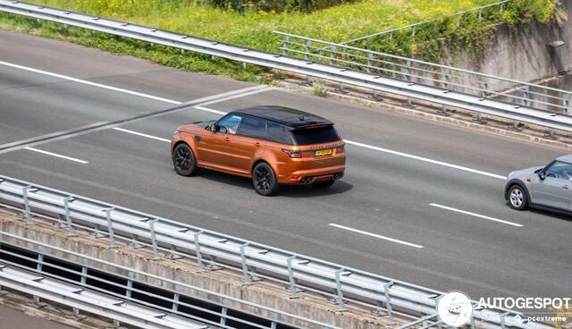 Land Rover RANGE ROVER SPORT 5.0 V8 576PK SC SVR SVO / Quicksilver RVS / Alcantara / carbon