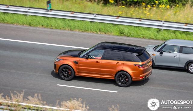 Land Rover RANGE ROVER SPORT 5.0 V8 576PK SC SVR SVO / Quicksilver RVS / Alcantara / carbon