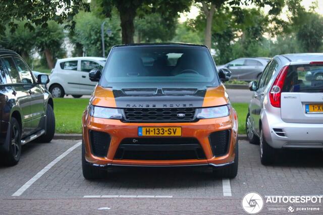 Land Rover RANGE ROVER SPORT 5.0 V8 576PK SC SVR SVO / Quicksilver RVS / Alcantara / carbon