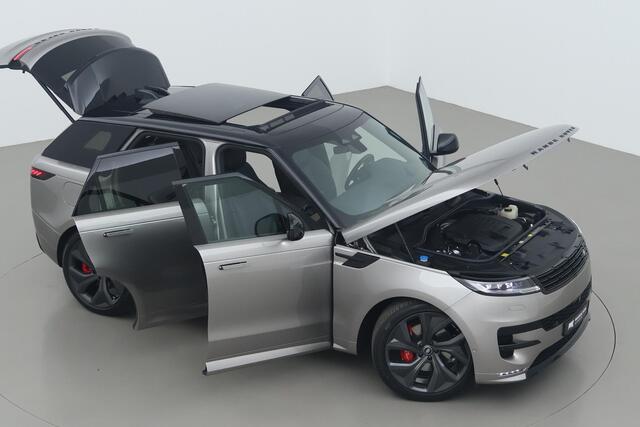 Land Rover RANGE ROVER SPORT 3.0 P460e Dynamic HSE | Black Pack | Flux Silver | 23 Inch | Massage+Ventilatie | Trekhaak | Head-Up