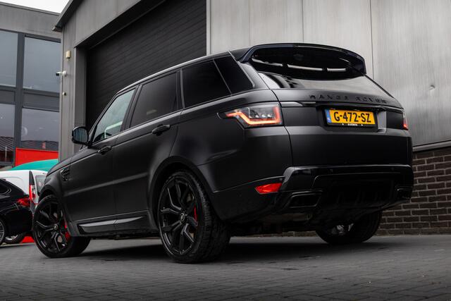 Land Rover RANGE ROVER SPORT 2.0 P400e 404 pk HSE Dynamic / Matte-Zwart/ NL-Auto/ Lucht-Vering/ Meridian-Sound/ Pano-Dak/ Keyless/ 360-Camera/ Matrix-Led/ 22'' LMV