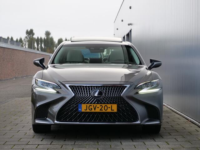Lexus LS 500h AWD President Line Hybride 359 Pk Automaat Navi / Leer / Schuifdak / Entertainment systeem achter / Camera / Stoelverwarwing en koeling