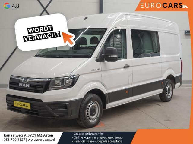 MAN TGE 3.140 2.0 TDI 140pk Dubbele Cabine L3H3 7 persoons Navigatie Apple Carplay/Android Auto Trekhaak Cruise Control Bluetooth Airco