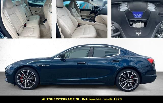 Maserati GHIBLI 3.0 V6 Modena 430 PK ACC Schuifdak Stoelkoeling 360 Camera Carbon