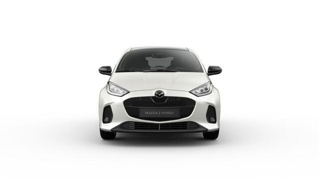 Mazda 2 Hybrid 1.5 Homura Plus / Northern White Pearl / Sportief zwart kunstleder