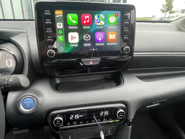 Mazda 2 Hybrid 1.5 Hybrid Agile Automaat Navigatie ( via Apple Carplay/Android Auto, Climate Control, LED, 15"Lm, Stoel/Stuurverwarming, Dodehoek Detectie