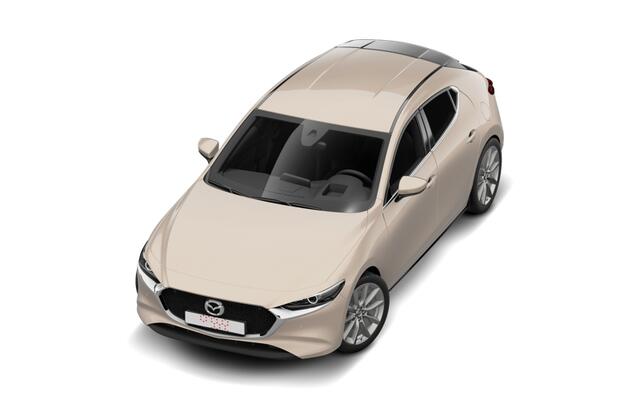 Mazda 3 Nagisa | 7-inch digitale meterset | Achteruitrijcamera | Active Driving Display (ADD), projectie in de voorruit: kleuren head-up display met belangrijkste rij-informatie