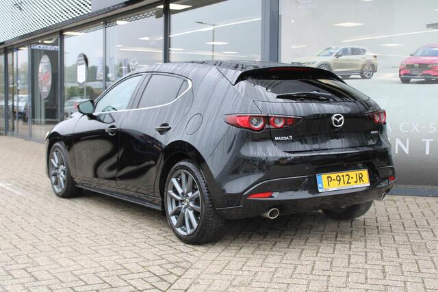 Mazda 3 2.0 e-SkyActiv-G M Hybrid 150 Sportive , Automaat, Leder, Camera, All Season, LMV 18 Inch, Stuur/Stoel Verwarming, Apple Carplay, Android Auto, Clima, Bose, Adap.Cruise, PDC, HUD, Bluetooth