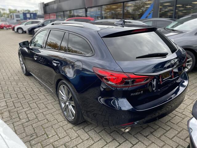 Mazda 6 Sportbreak 2.5 SkyActiv-G 194 Signature , Automaat, Trekhaak, Bruin Leder, LMV 19 Inch, 360 Camera, HUD, Adap. Cruise, LKA, Stoel/Stuurverwarming, Stuurverwarming, Bose, Clima, PDC