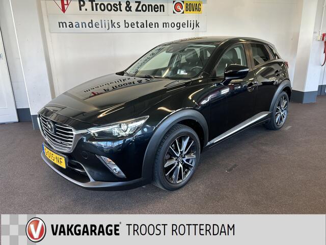 Mazda CX-3 2.0 SkyActiv-G 120 GT-M | Adaptieve cruise control | Lederen bekleding | Trekhaak | Achteruitrijcamera | Lane assist | Dodehoeksdetectie | Stoelverwarming | Climate control | Navigatie | Head up display