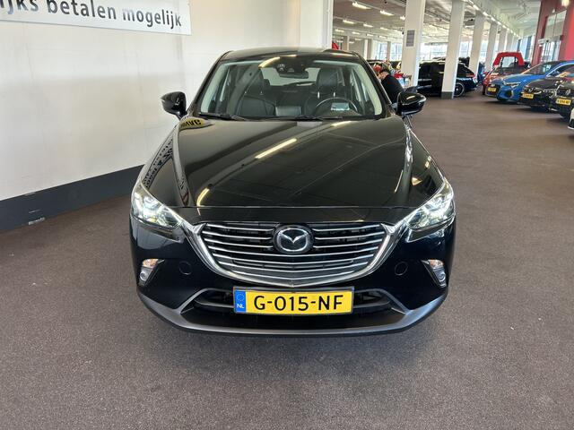 Mazda CX-3 2.0 SkyActiv-G 120 GT-M | Adaptieve cruise control | Lederen bekleding | Trekhaak | Achteruitrijcamera | Lane assist | Dodehoeksdetectie | Stoelverwarming | Climate control | Navigatie | Head up display