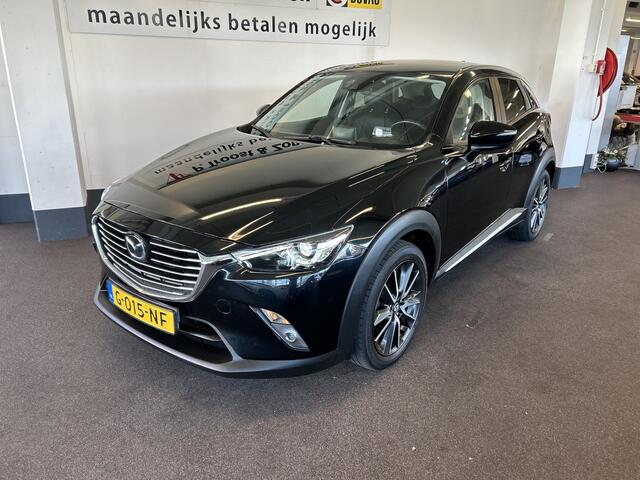 Mazda CX-3 2.0 SkyActiv-G 120 GT-M | Adaptieve cruise control | Lederen bekleding | Trekhaak | Achteruitrijcamera | Lane assist | Dodehoeksdetectie | Stoelverwarming | Climate control | Navigatie | Head up display