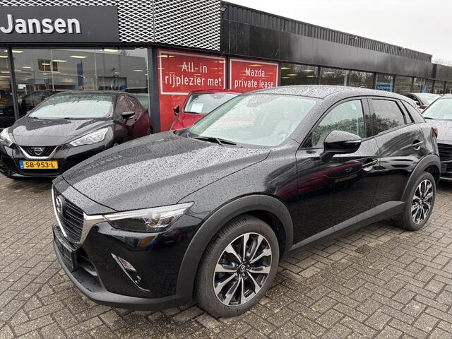 Mazda CX-3 2.0 SkyActiv-G 121 Luxury , Automaat, Wit Leder, Navi, Apple Carplay, Clima, Cruise, LMV 18 Inch, Stoelverwarming