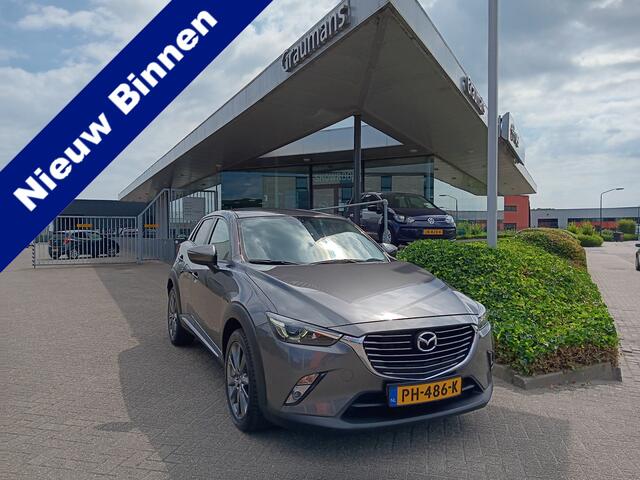 Mazda CX-3 2.0 SkyActiv-G 120 GT-Luxury AUTOMAAT, Leder, Navi, Clima, Head-up, etc. incl. 12 MND BOVAGGARANTIE