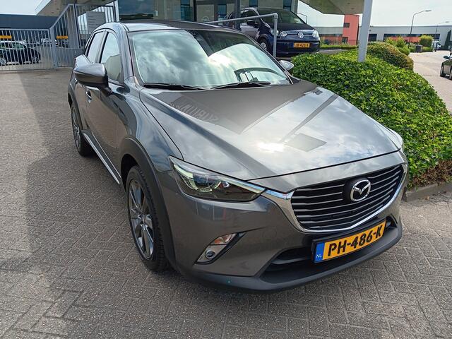 Mazda CX-3 2.0 SkyActiv-G 120 GT-Luxury AUTOMAAT, Leder, Navi, Clima, Head-up, etc. incl. 12 MND BOVAGGARANTIE
