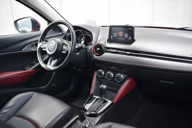 Mazda CX-3 2.0 SkyActiv-G Automaat TS+ Zwart Leder | LED | Bose | Head-Up | Afn. Trekhaak | Keyless