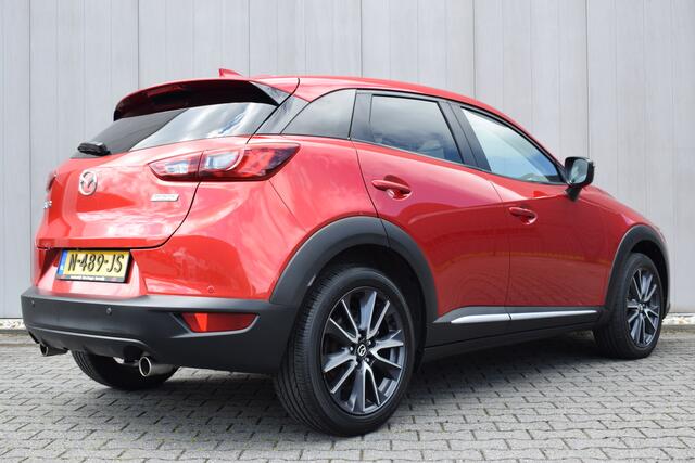 Mazda CX-3 2.0 SkyActiv-G Automaat TS+ Zwart Leder | LED | Bose | Head-Up | Afn. Trekhaak | Keyless