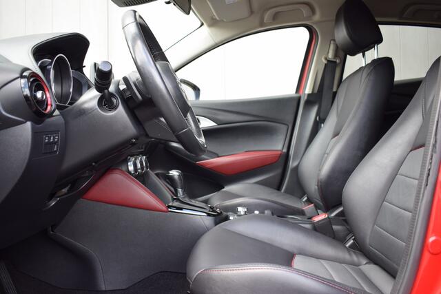 Mazda CX-3 2.0 SkyActiv-G Automaat TS+ Zwart Leder | LED | Bose | Head-Up | Afn. Trekhaak | Keyless