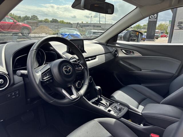 Mazda CX-3 2.0 SkyActiv-G 121 Luxury , Automaat, Half Leder, Navi, HUD, Clima, Cruise, Camera, PDC, Apple Carplay, LMV 18 Inch, Stoelverwarming