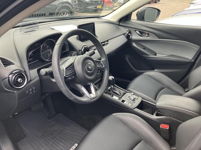 Mazda CX-3 2.0 SkyActiv-G 121 GT-M-Line , Automaat, Navi, Cruise, Clima, Camera, Stoelverwarming, HUB, Apple Carplay, Android Auto, All Season, LMV 18 Inch, PDC, Bluetooth, LKA, Half leder