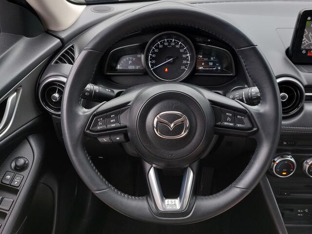 Mazda CX-3 2.0 SkyActiv-G 121pk Automaat Comfort | Origineel NL | Navi | Clima | Cruise | Dodehoek+Rijstrook+Licht+Regensensor | Keyless Start | Stoelverwarming | Pdc | Privacy Glass | 16''lm
