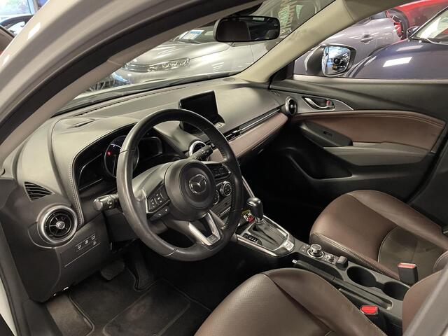 Mazda CX-3 2.0 SkyActiv-G 120 GT-Luxury , Automaat, Trekhaak, Bruin Leder, Cruise, PDC, Camera, LKA, NAVI, Stoelverwarming, HUD