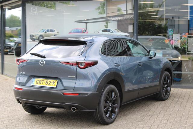 Mazda CX-30 2.0 e-SkyActiv-G150 M Hybrid Homura , Demovoordeel ¤ 4.000,-, Navi, Adap.Cruise, Clima, Apple Carplay, Camera, PDC, HUD, Stoelverwarming, LMV 18 Inch