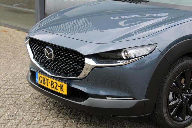 Mazda CX-30 2.0 e-SkyActiv-G150 M Hybrid Homura , Demovoordeel ¤ 4.000,-, Navi, Adap.Cruise, Clima, Apple Carplay, Camera, PDC, HUD, Stoelverwarming, LMV 18 Inch