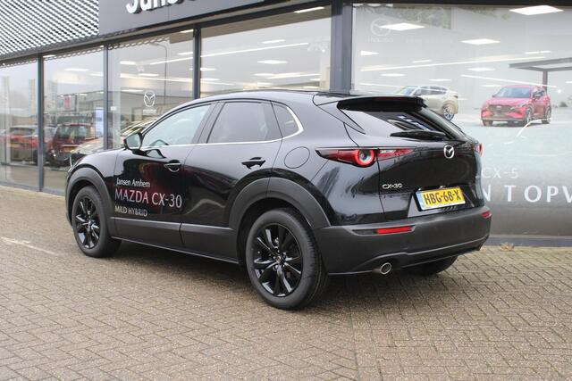 Mazda CX-30 2.5 e-SkyActiv-G 140 M Hybrid Nagisa , Demovoordeel ¤ 4.390,-, Automaat, Bruin Leder, Bose, Navi, Adap.Cruise, Clima, Apple Carplay, Camera, PDC, HUD, Stoelverwarming, 18" LMV