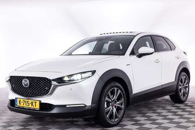 Mazda CX-30 2.0 e-SkyActiv-X M Hybrid100th Anniversary Ed. | TREKHAAK | APPLE CARPLAY | HEAD-UP | STUURVERW. | ELEK. ACHTERKLEP | 360 CAMERA | ADAPTIEF-CRUISE CONTROL | BOSE AUDIO |