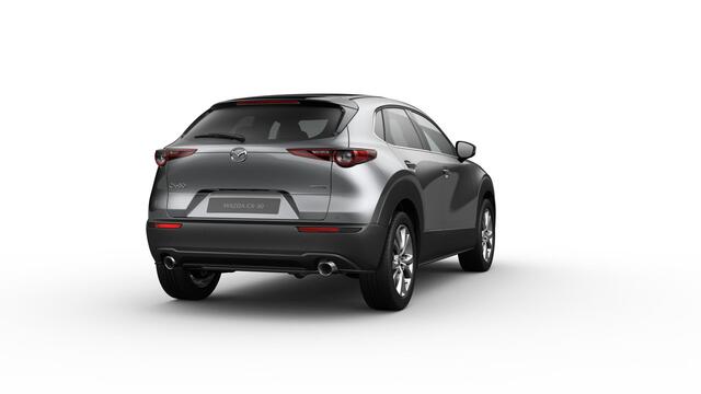 Mazda CX-30 Exclusive-Line - Black Comfort Pack & Driver Assistance & Sound Pack & Design Pack & Sunroof Pack | 18-inch lichtmetalen velgen, Silver | 360° View Monitor | 7-inch digitale meterset