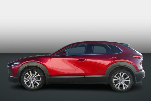 Mazda CX-30 2.0 e-SkyActiv-X M Hybrid Luxury | TREKHAAK | 360* CAMERA | LEER | ALL-SEASON BANDEN | RIJKLAARPRIJS |