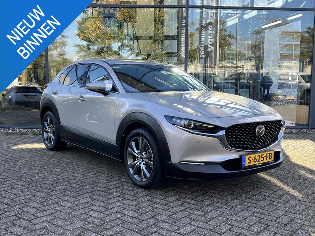 Mazda CX-30 2.0 e-SkyActiv-X M Hybrid Luxury AUTOMAAT | TREKHAAK | DODEHOEKDETECTIE | STOEL- EN STUURVERWARMING | ELEKTR.BESTUURDERSSTOEL | BOSE | ACHTERUITRIJCAMERA | PARKEERSENSOREN V+A |