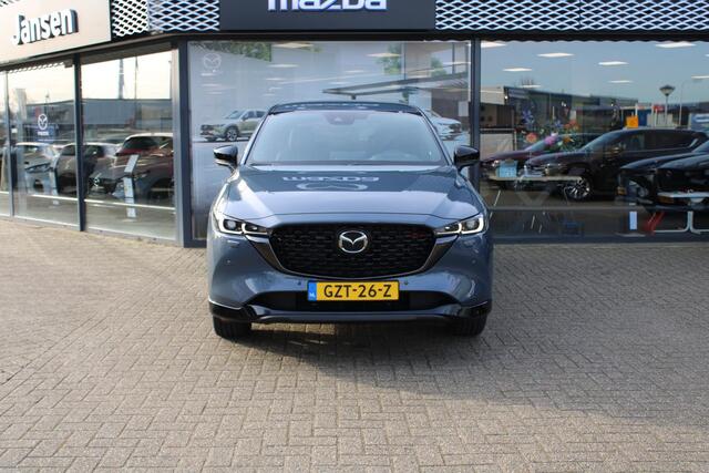 Mazda CX-5 2.0 e-SkyActiv-G M Hybrid 165 Homura , Demovoordeel ¤ 6.390-, Navi, Adap.Cruise, Clima, Leder, Apple Carplay, 360 Camera, PDC, HUD, Stoelverwarming/ventilatie, 19" LMV, Elek.Achterklep