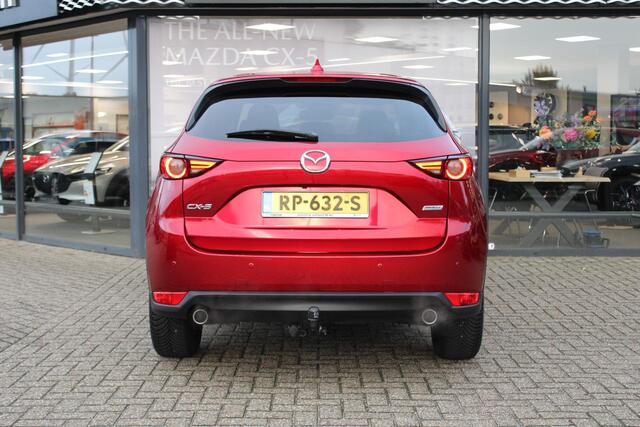 Mazda CX-5 2.0 SkyActiv-G 165 TS+ Automaat, Trekhaak, Navi, Camera, Clima, Cruise, HUD, All Season, LMV 17 Inch, Stoel/Stuurverwarming, LKA, PDC, Bluetooth