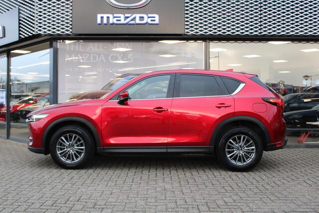 Mazda CX-5 2.0 SkyActiv-G 165 TS+ Automaat, Trekhaak, Navi, Camera, Clima, Cruise, HUD, All Season, LMV 17 Inch, Stoel/Stuurverwarming, LKA, PDC, Bluetooth