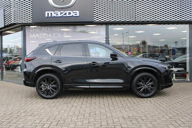 Mazda CX-5 2.0 e-SkyActiv-G M Hybrid 165 Homura , Half Leder, Navi, 360 Camera, Bose, HUD, Stoel/Stuurverwarming, Adap.Cruise, Clima, Apple Carplay, Android Auto, LMV 19 Inch, PDC, LKA