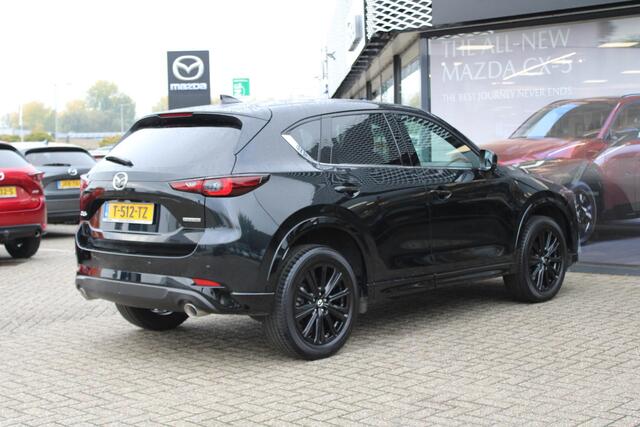 Mazda CX-5 2.0 e-SkyActiv-G M Hybrid 165 Homura , Half Leder, Navi, 360 Camera, Bose, HUD, Stoel/Stuurverwarming, Adap.Cruise, Clima, Apple Carplay, Android Auto, LMV 19 Inch, PDC, LKA