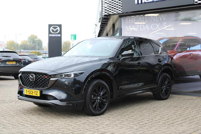 Mazda CX-5 2.0 e-SkyActiv-G M Hybrid 165 Homura , Half Leder, Navi, 360 Camera, Bose, HUD, Stoel/Stuurverwarming, Adap.Cruise, Clima, Apple Carplay, Android Auto, LMV 19 Inch, PDC, LKA
