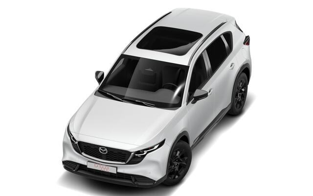 Mazda CX-5 Homura - Zwart lederen interieur | 19-inch lichtmetalen velgen, Black | Alarmsysteem | Automatisch dimmende binnenspiegel met randloos design