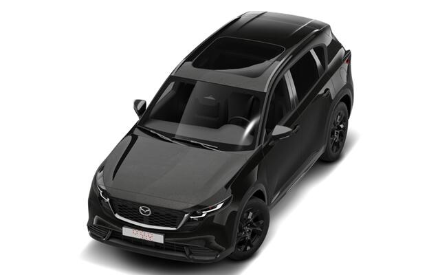 Mazda CX-5 Homura - Tan lederen interieur | 19-inch lichtmetalen velgen, Black | Alarmsysteem | Automatisch dimmende binnenspiegel met randloos design