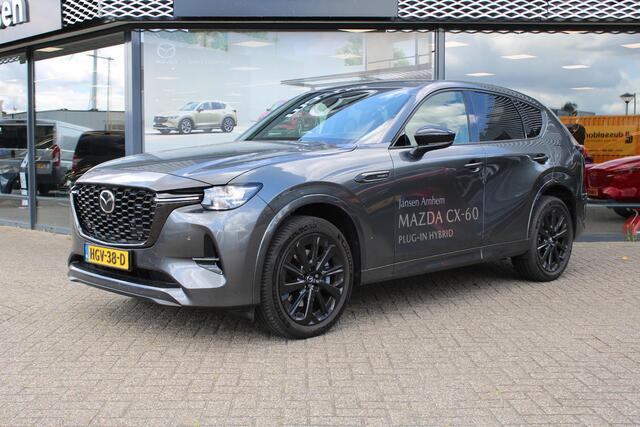 Mazda CX-60 2.5 e-SkyActiv PHEV Homura Business Edition Demovoordeel ¤ 8.100,-, Keyblocker & klasse 3 alarm CS Pack, DA Pack, Leder, 360 Camera, Bose, Adap Cruise, LMV 20 Inch