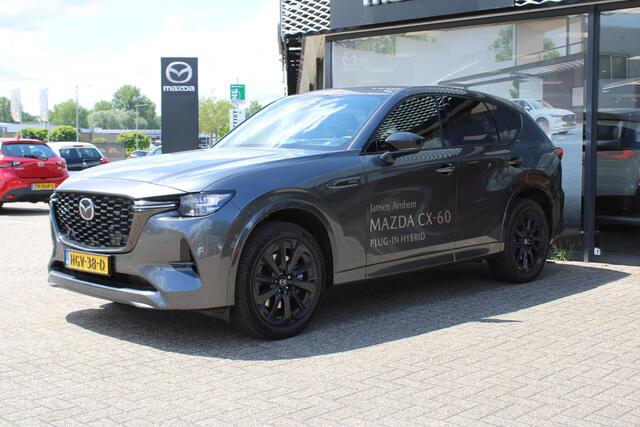 Mazda CX-60 2.5 e-SkyActiv PHEV Homura Business Edition Demovoordeel ¤ 8.100,-, Keyblocker & klasse 3 alarm CS Pack, DA Pack, Leder, 360 Camera, Bose, Adap Cruise, LMV 20 Inch