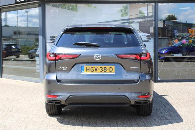 Mazda CX-60 2.5 e-SkyActiv PHEV Homura Business Edition Demovoordeel ¤ 8.100,-, Keyblocker & klasse 3 alarm CS Pack, DA Pack, Leder, 360 Camera, Bose, Adap Cruise, LMV 20 Inch