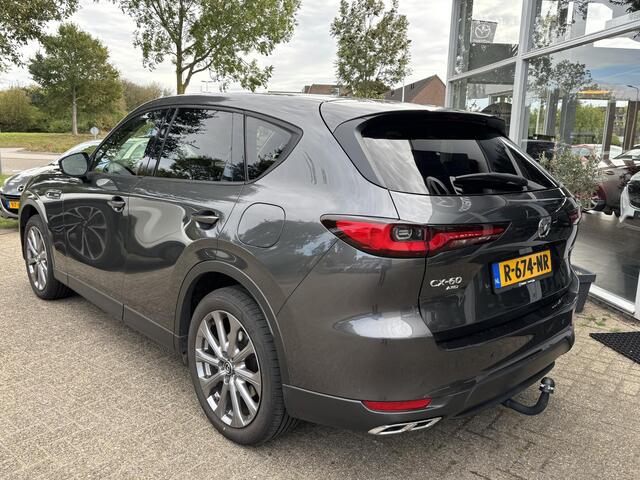 Mazda CX-60 2.5 e-SkyActiv PHEV Exclusive-Line NL-Auto, 1e Eig. Trekhaak, Dealer Onderh., Navigatie, Apple Carplay/ Android Auto, Leer, Stoel verwarm., Stoel ventilatie,. Electr. A. Klep., Cruise Controle Add.