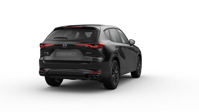 Mazda CX-60 Homura Plus | 12,3-inch TFT-kleurendisplay met bediening via centrale HMI Commander, touchscreen (voor Apple CarPlay / Android Auto(TM)) of voice control | 12,3-inch digitale meterset | 20-inch lichtmetalen velgen, Black