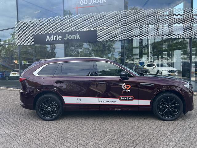 Mazda CX-80 2.5 e-SkyActiv PHEV Homura Plus 6p. 327 PK | AUTOMAAT | AWD | APPLE CARPLAY | 20 INCH | LEDER | 360 CAMERA | PANORAMADAK | DEMO | * 6 JAAR FABRIEKSGARANTIE |